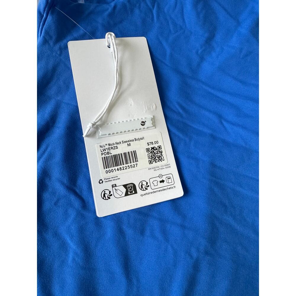 *NWT, Lululemon, Women, Mock-Neck Bodysuit, Royal Blue, Sz Medium - Picture 4 of 7